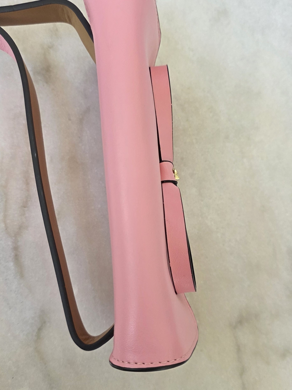 Kate Spade New York Pink Bow Belt Bag Adjustable Genuine Leather - Picture 13 of 14